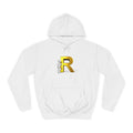 Gold Letter R Hoodie | 3D Character Leaning on R