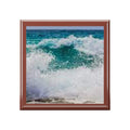 Ocean Wave Jewelry Box | Seascape Trinket Box, Coastal Home Decor