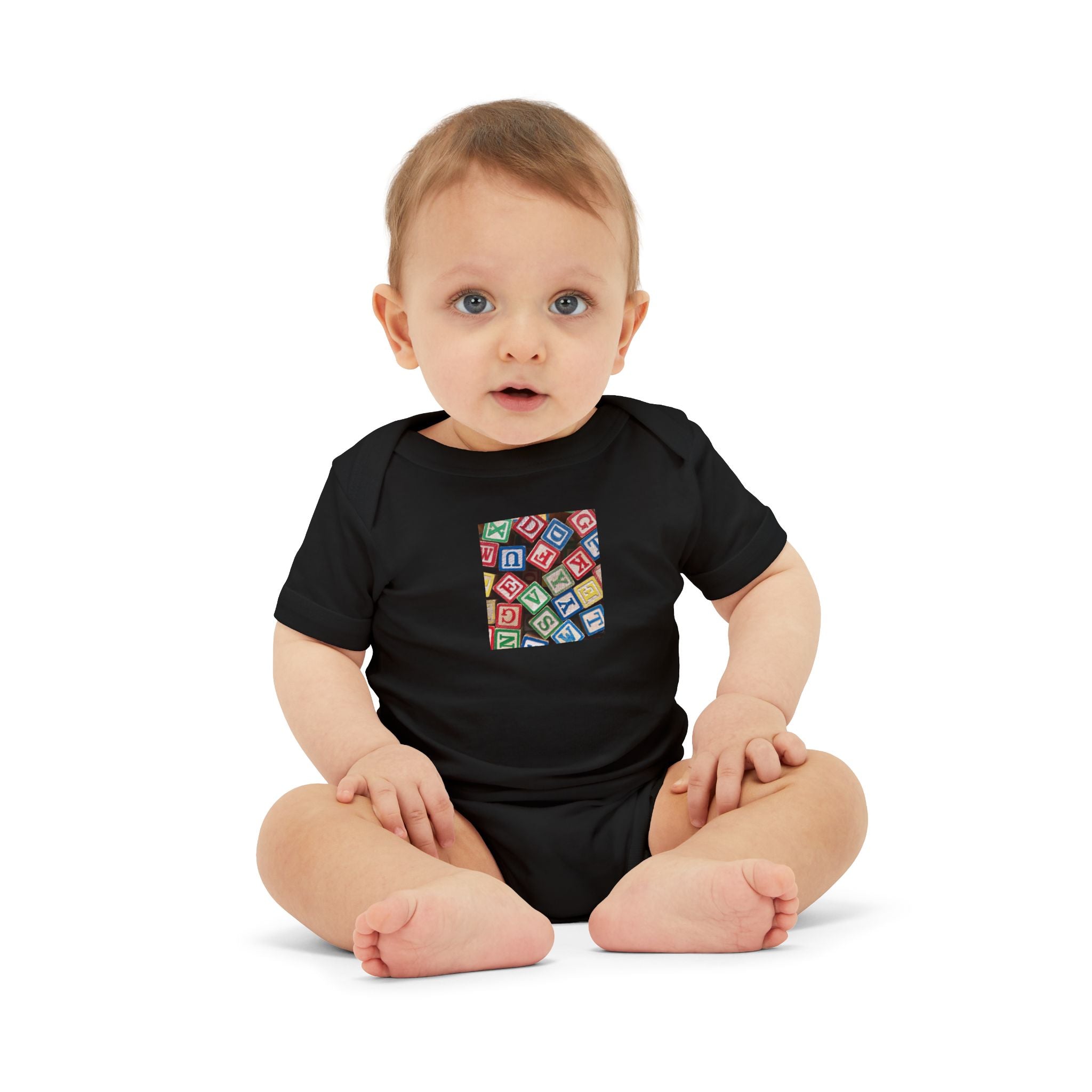 Colorful Alphabet Blocks Infant One Piece | Baby Bodysuit
