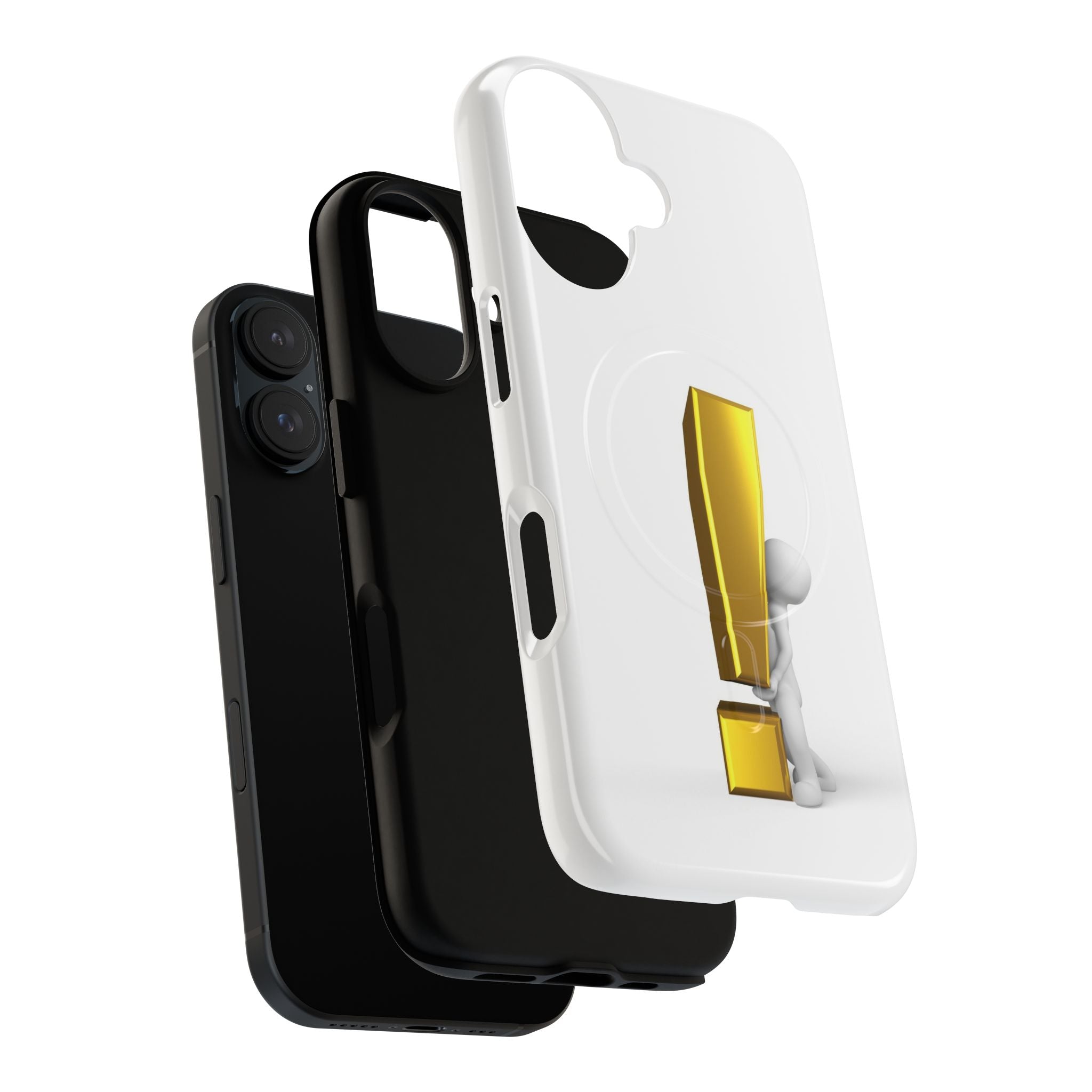 Gold Exclamation Mark Phone Case | Tough Magnetic Case