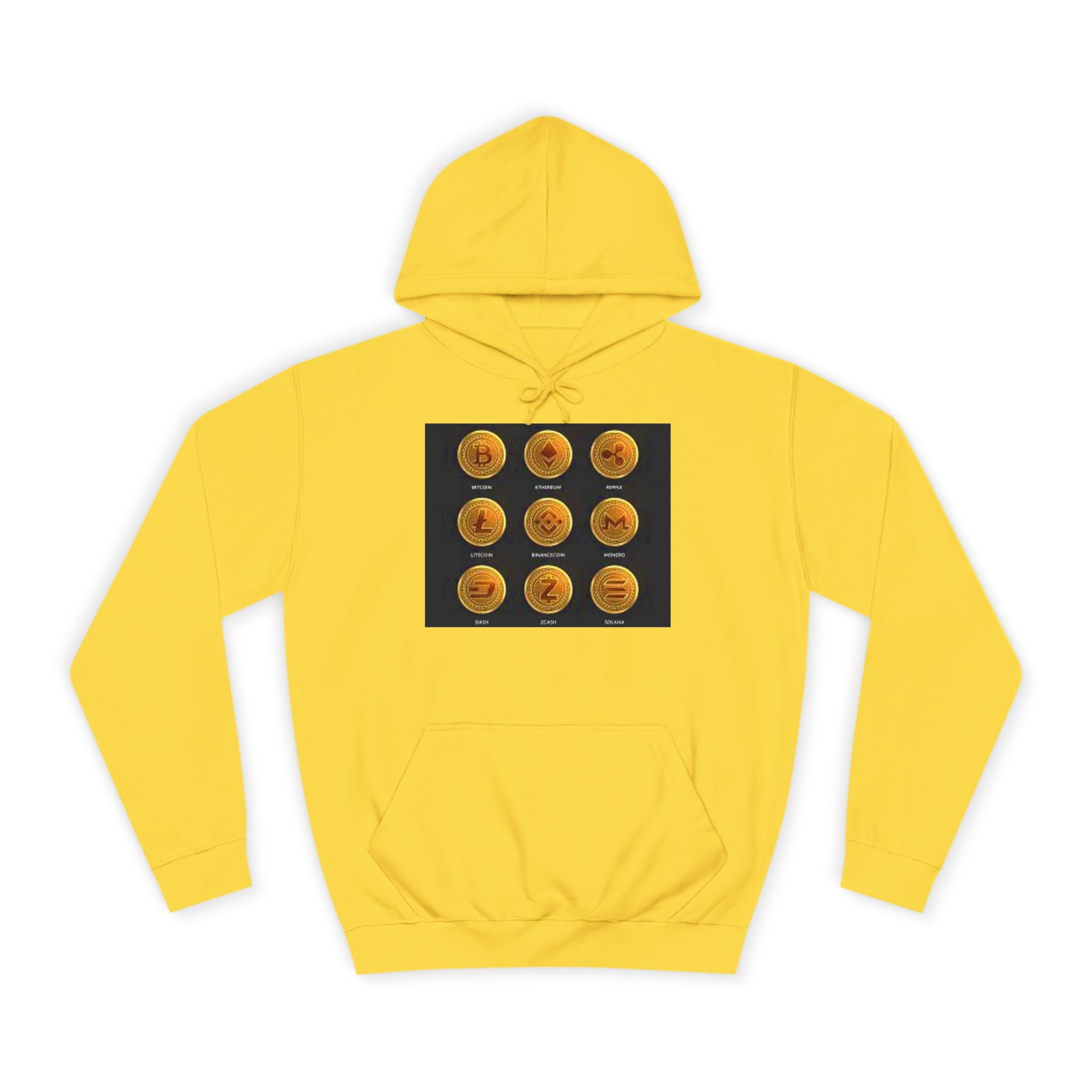 Sweat à capuche icônes de crypto-monnaies | Bitcoin Ethereum Litecoin Ripple Doge Zcash Monero