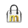 Gold 3D Letter M Handbag | Monogram Shoulder Handbag