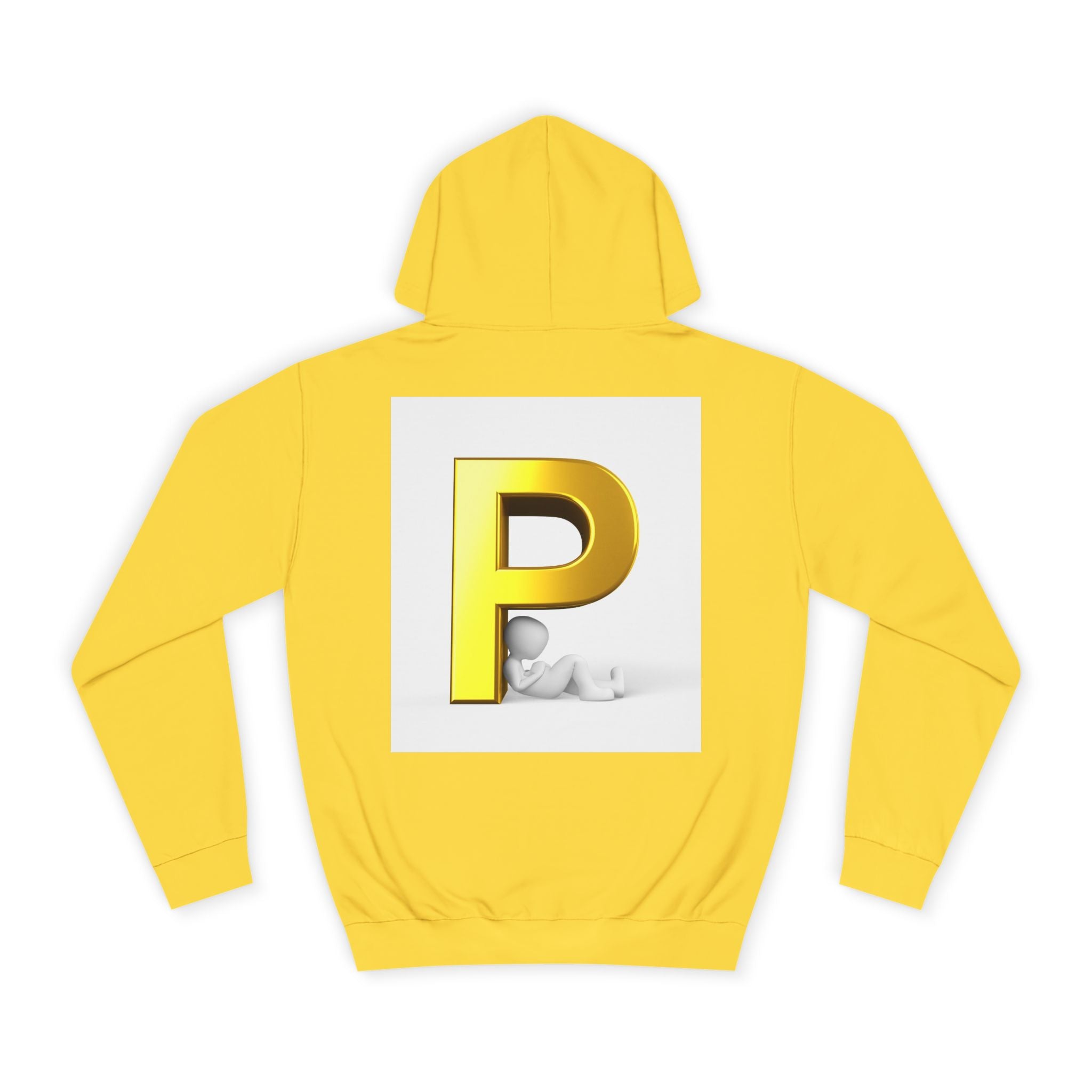 Gold Letter P hoodie | Monogram Initial Pullover