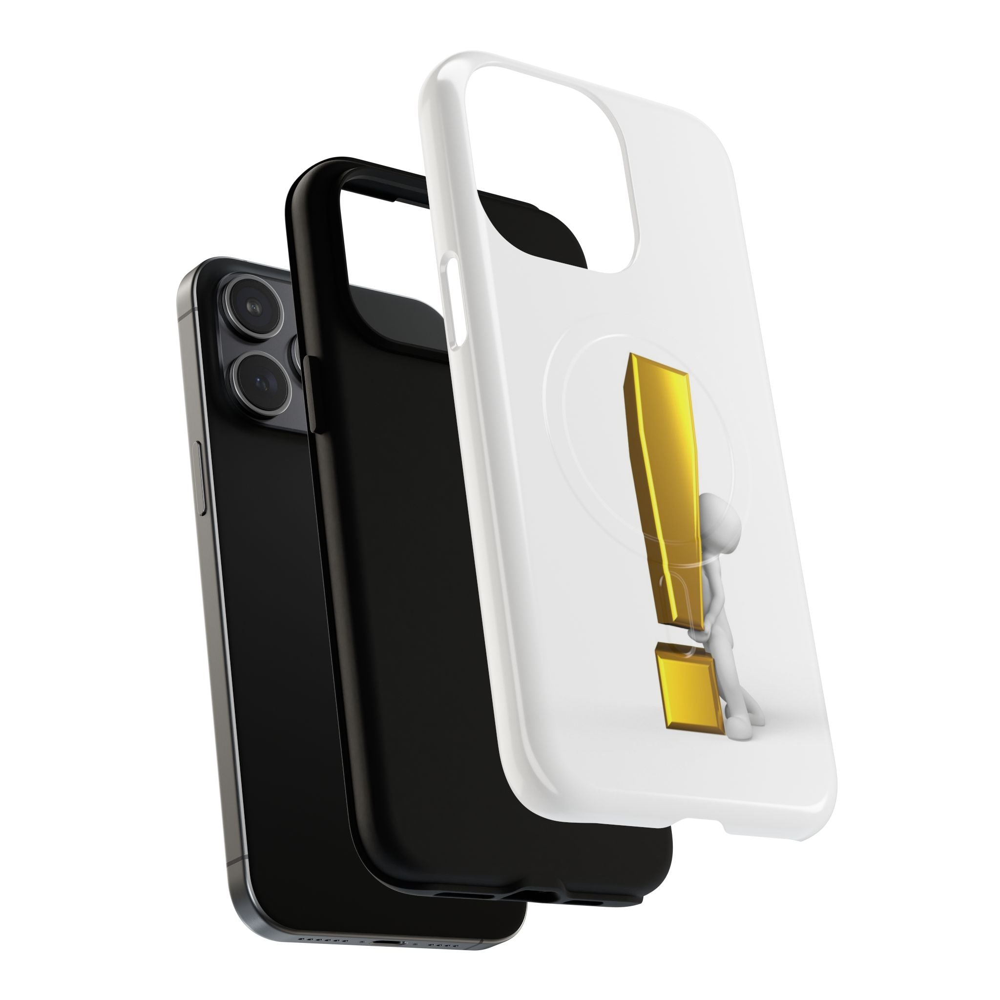 Gold Exclamation Mark Phone Case | Tough Magnetic Case