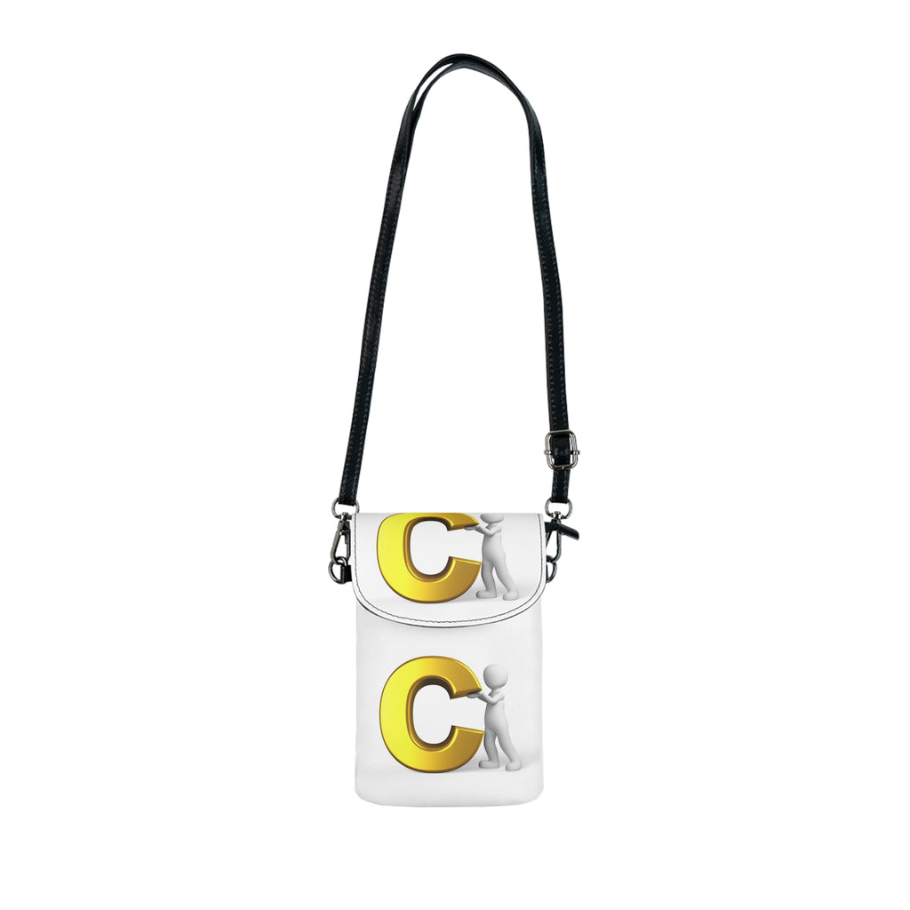 3D Letter C Character Phone Wallet | Small Cell Phone Wallet