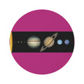 Solar System Planets Round Rug | Planetary Space Mat