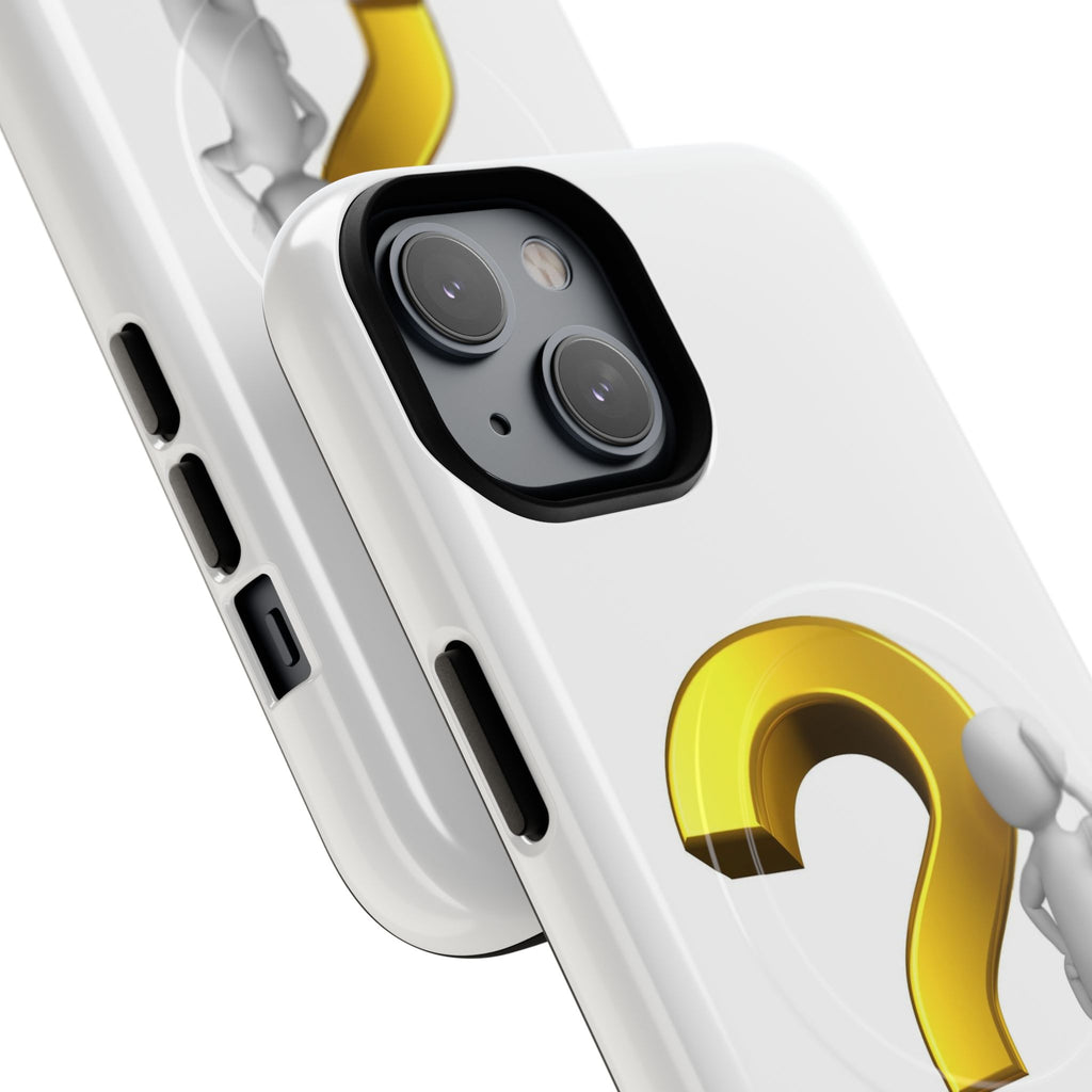 3D Question Mark Figure phone case | Tough Magnetic Case
