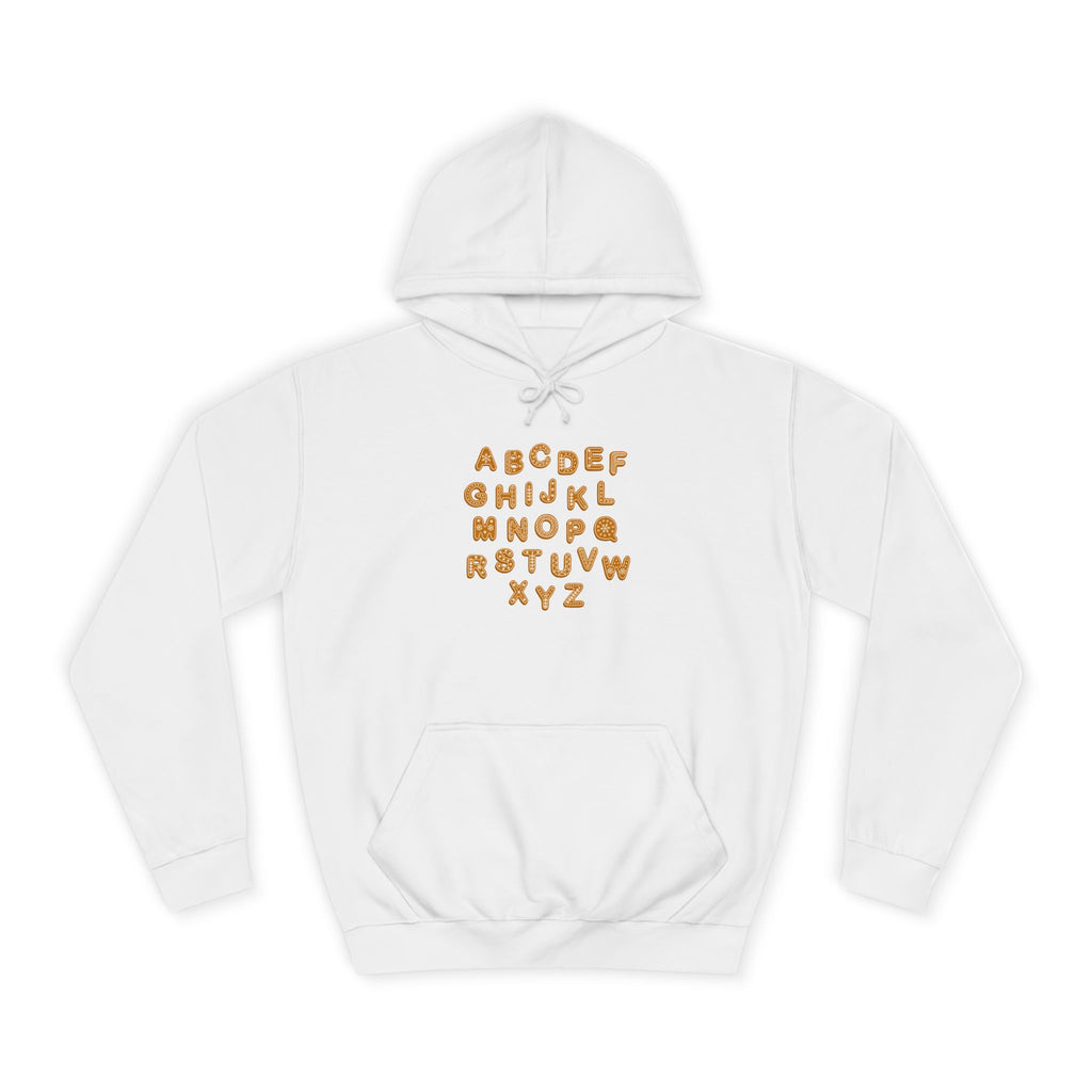 Cookie Alphabet Hoodie | Letters A to Z Cookie Font Sweatshirt