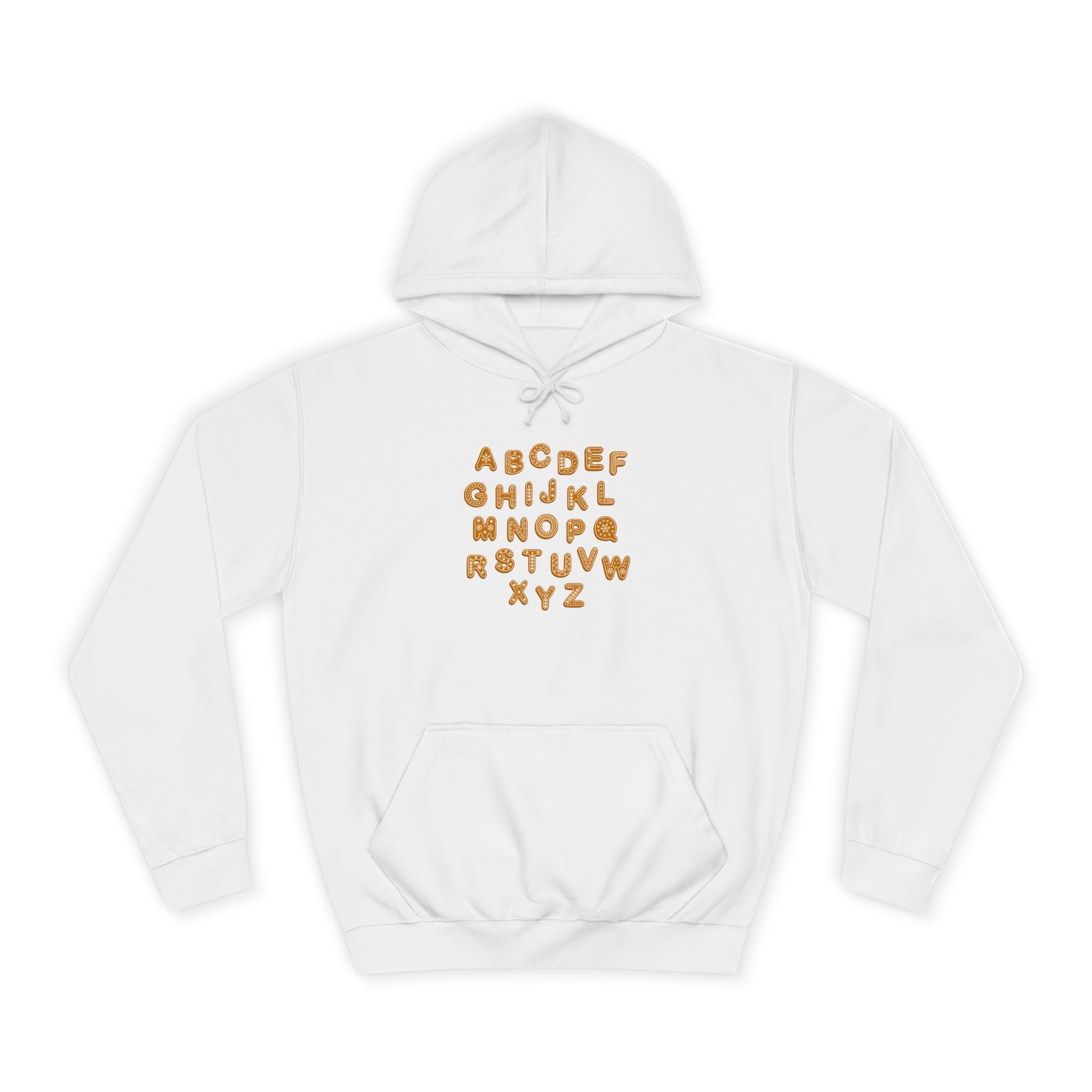 Cookie Alphabet Hoodie | Letters A to Z Cookie Font Sweatshirt