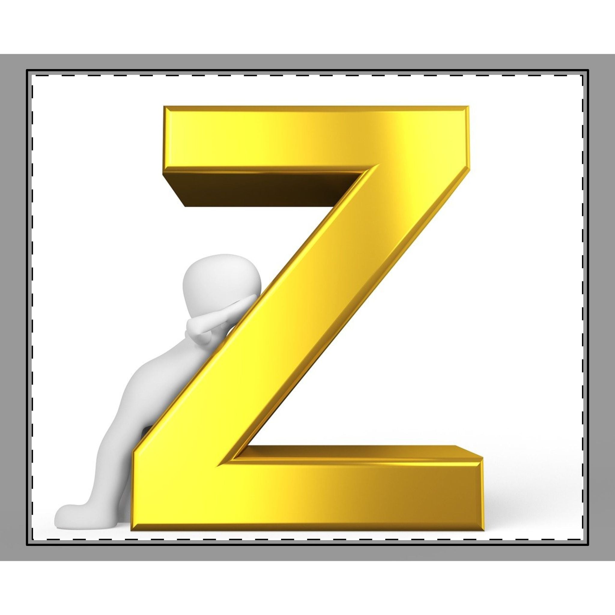 Gold Letter Z monogram Woven-Style Coverlet | Initial Z coverlet