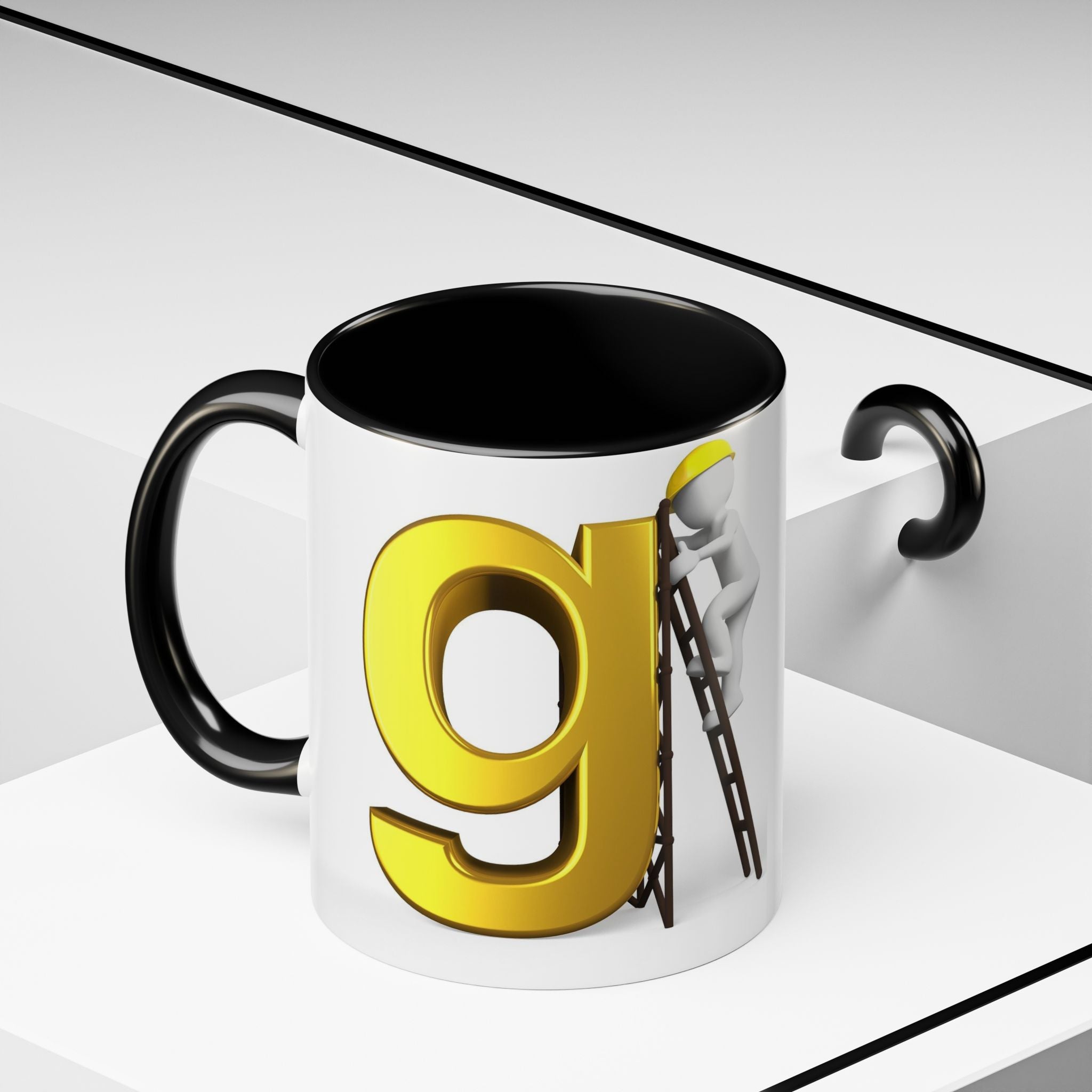 Bauarbeiter Buchstabe G Tasse | Akzent-Kaffeetasse