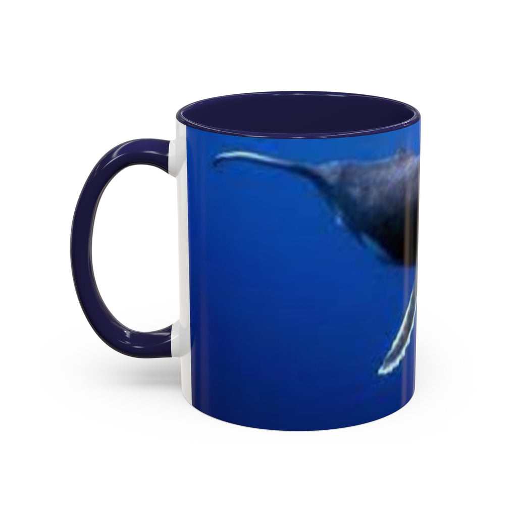 Humpback Whale Ocean Photo Accent Coffee Mug | Whale Lover Mug