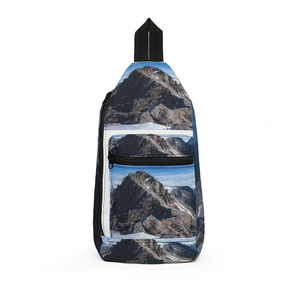 Mountain Range photo Sling Bag | Scenic Peak landscape print
