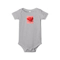 Red Heart Illustration Infant Bodysuit | Cute Valentine Baby Onesie