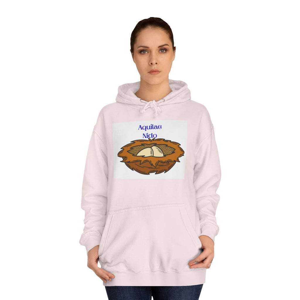 Aquilae Nido Nest Illustration Hoodie | College Crest Style
