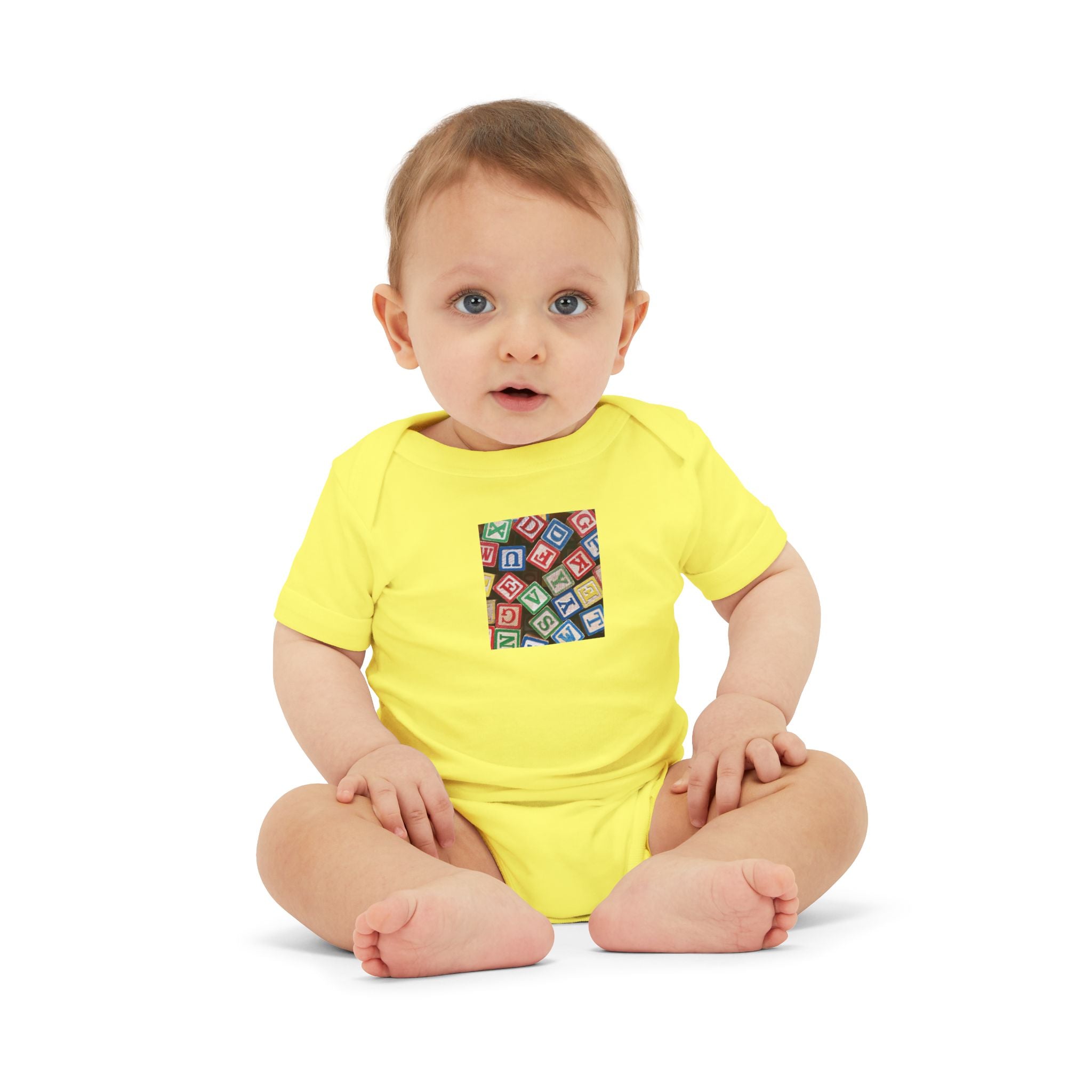 Colorful Alphabet Blocks Infant One Piece | Baby Bodysuit