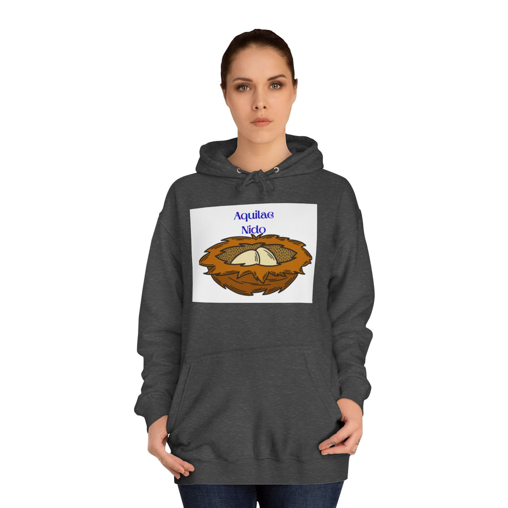 Aquilae Nido Nest Illustration Hoodie | College Crest Style