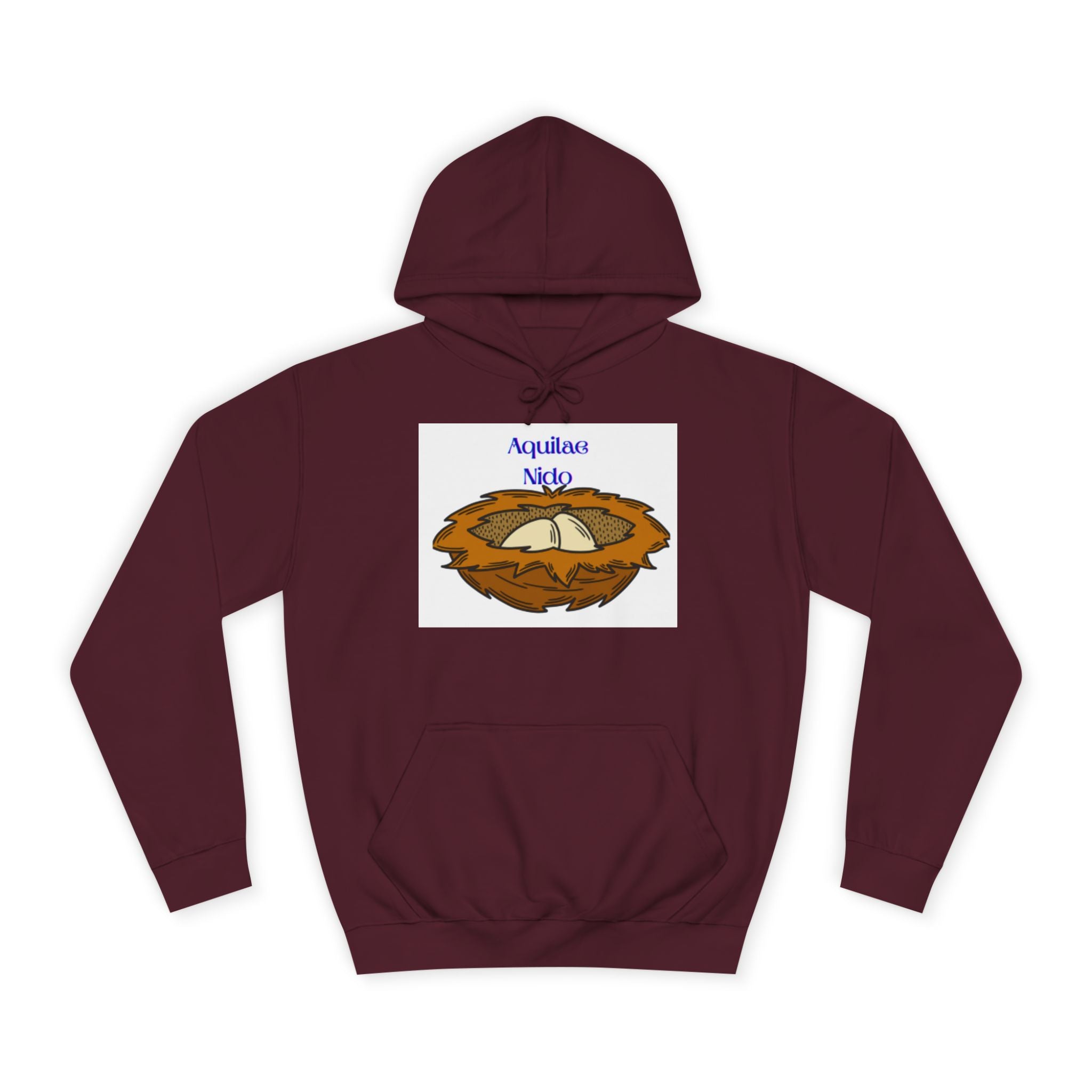 Sweat à capuche illustration Nid Aquilae Nido | Style blason universitaire