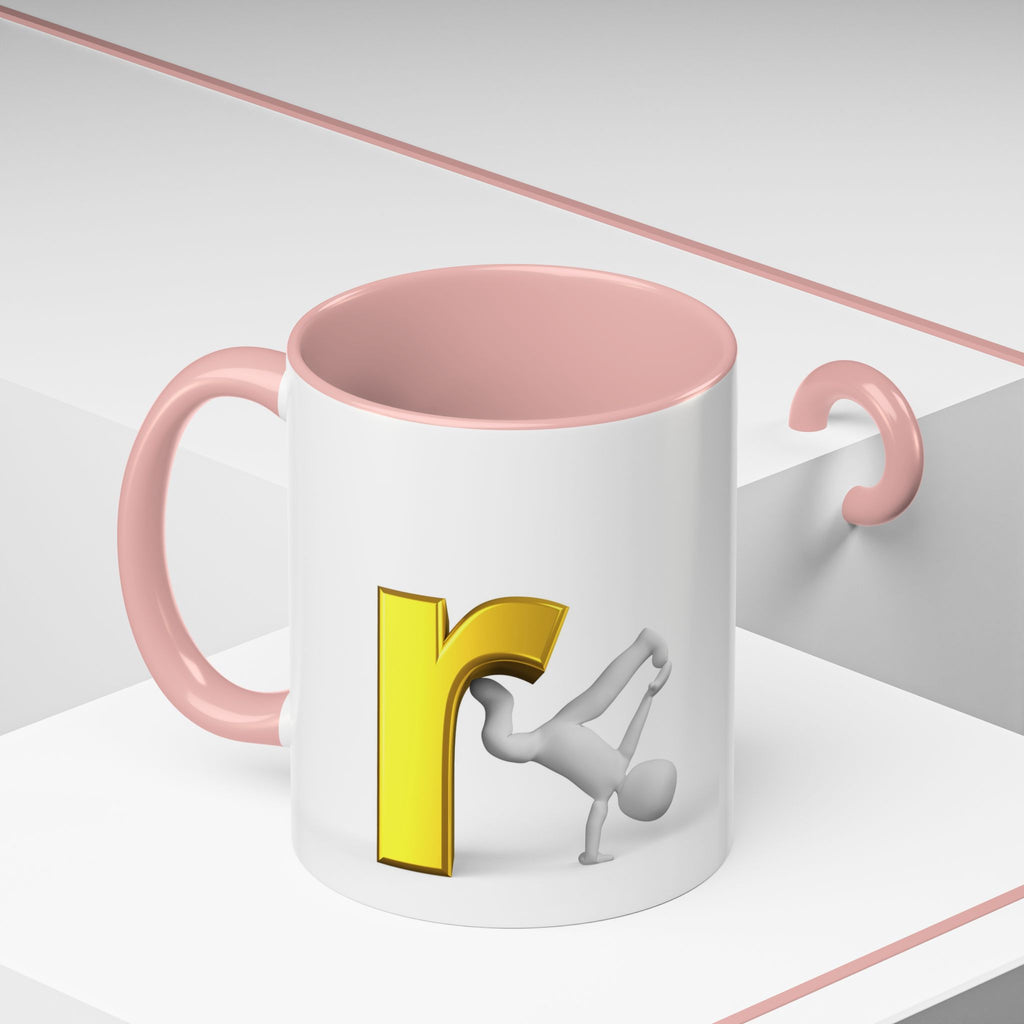 3D Letter R Breakdance Design Mug | Accent Coffee Mug 11oz or 15oz