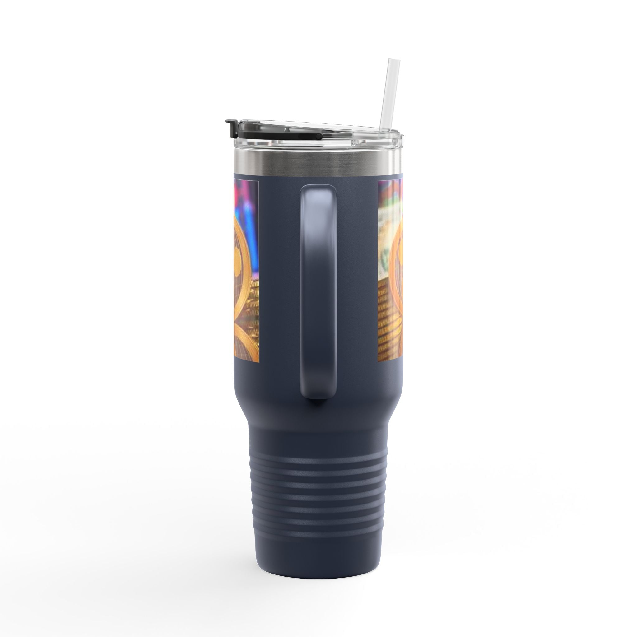 Ripple Crypto Coin Stack Insulated Travel Mug | 40oz