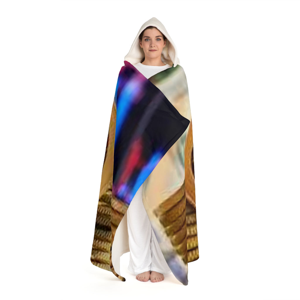 Ripple XRP Cryptocurrency Coin Hooded Sherpa Blanket | Colorful Fleece Throw