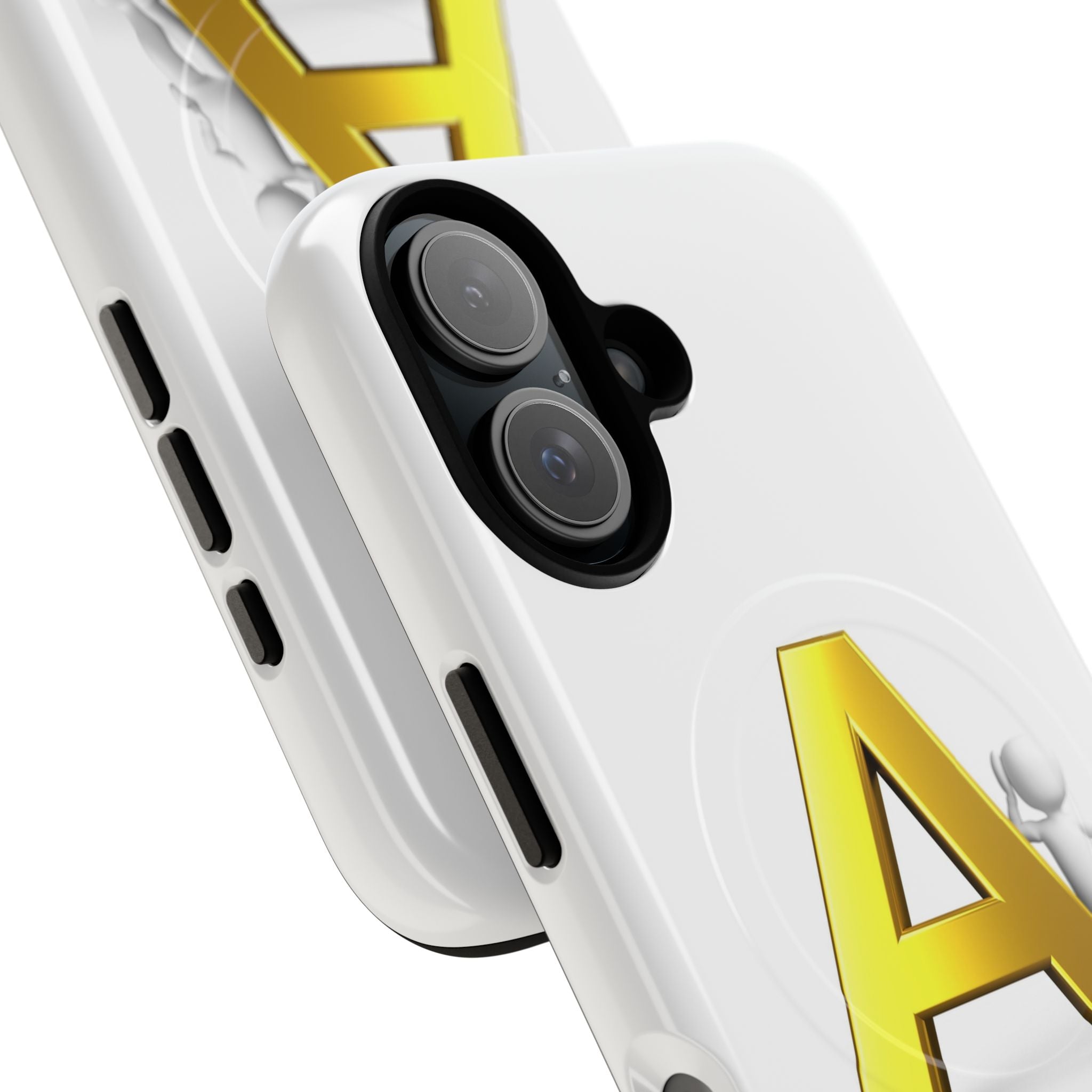 Gold Letter A Phone Case | Tough Magnetic Case, Initial Monogram