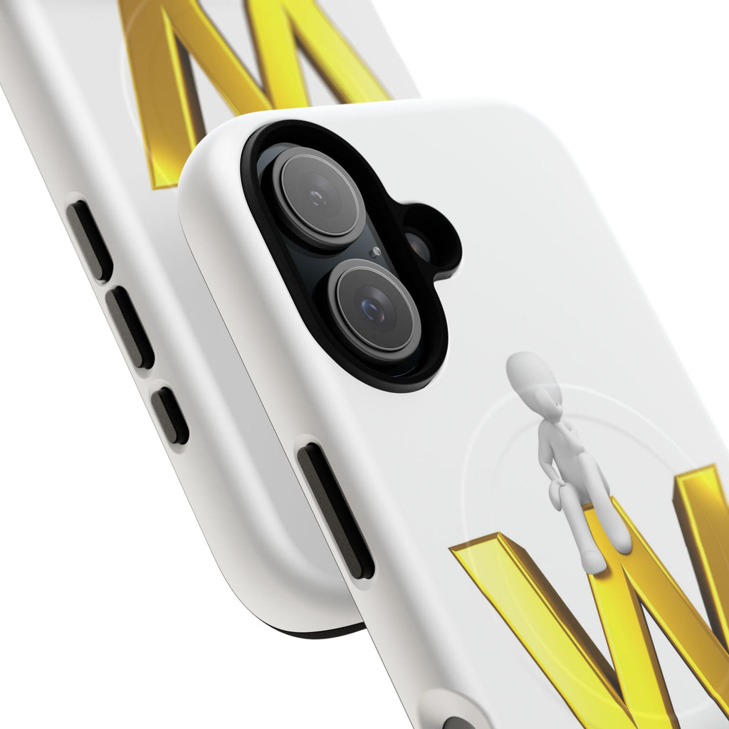 3D Stick Figure on Gold W Phone Case | Tough Magnetic Case