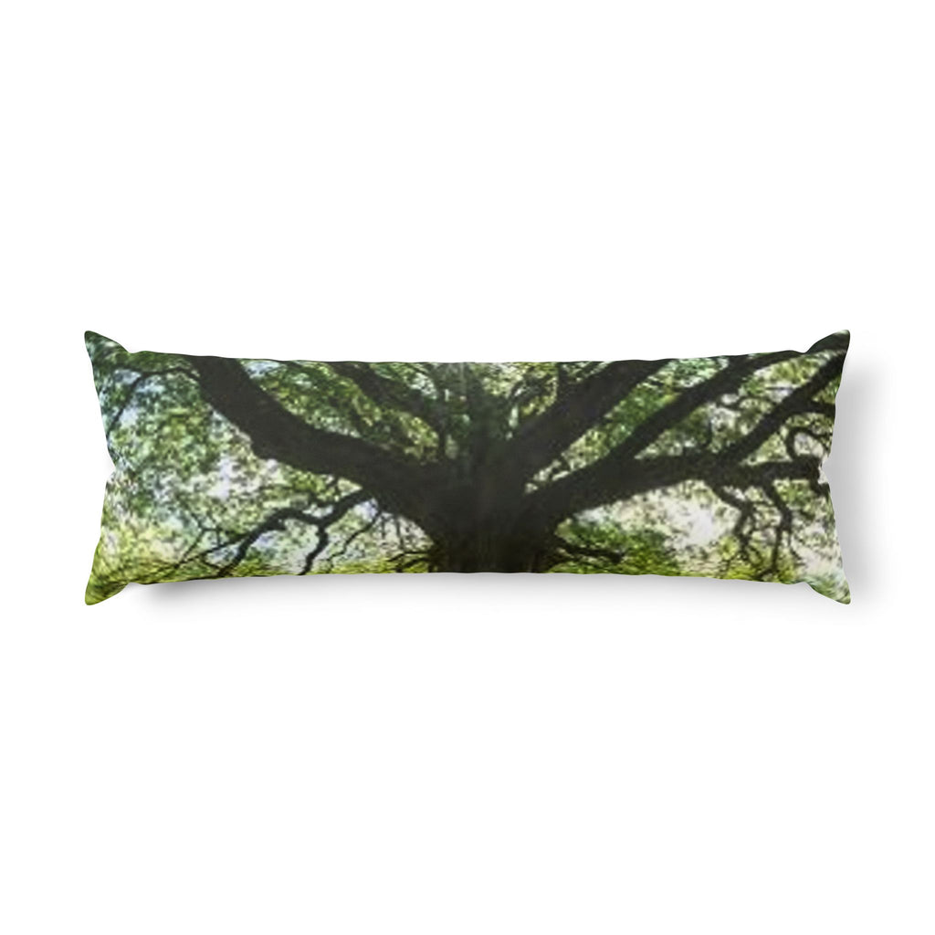 Sprawling Oak Tree Body Pillow | Tree Branch Canopy Nature Print