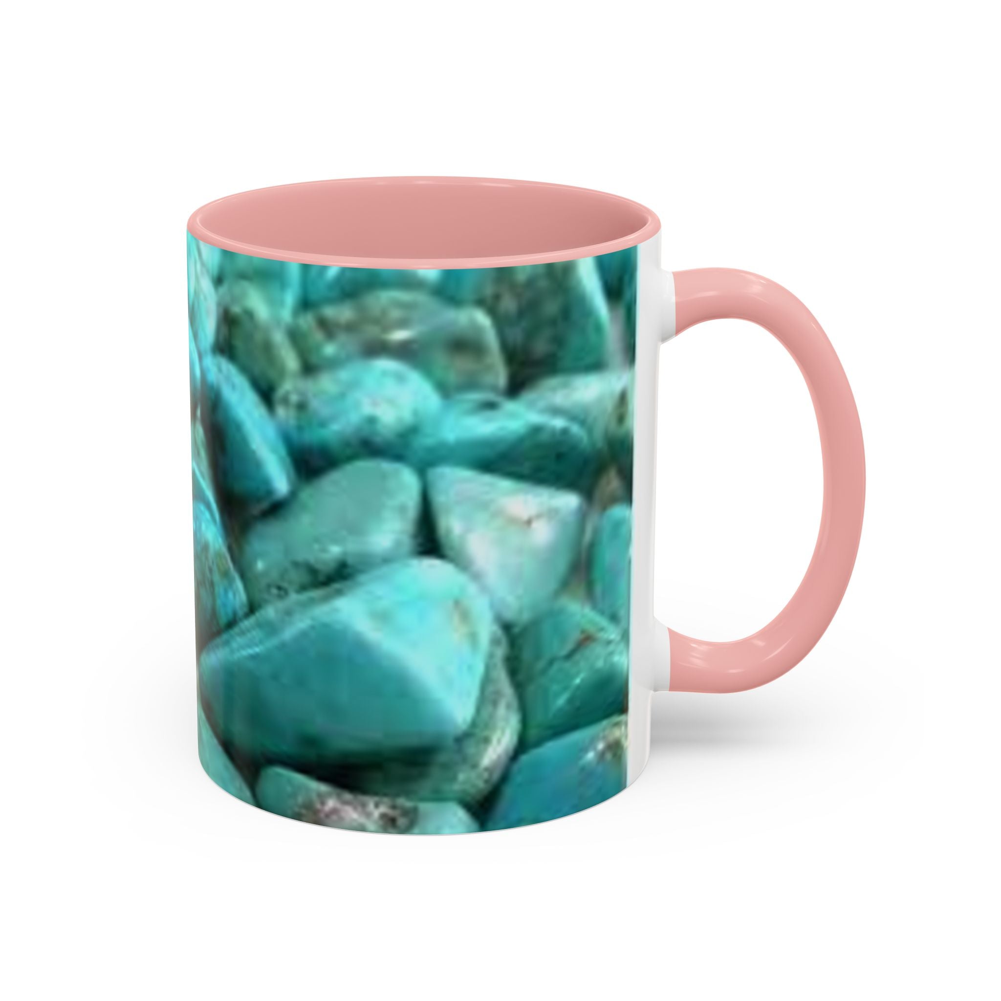 Turquoise Gemstones Accent Coffee Mug | 11oz 15oz