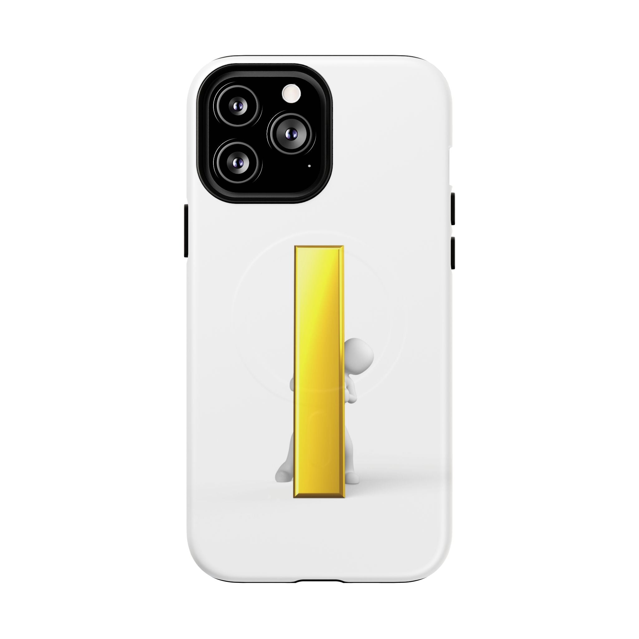 Yellow Gold Letter i 3D Figure phone case | Tough Magnetic Case
