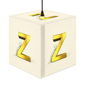 Gold Z Letter Cube Lamp | Modern Decorative Light