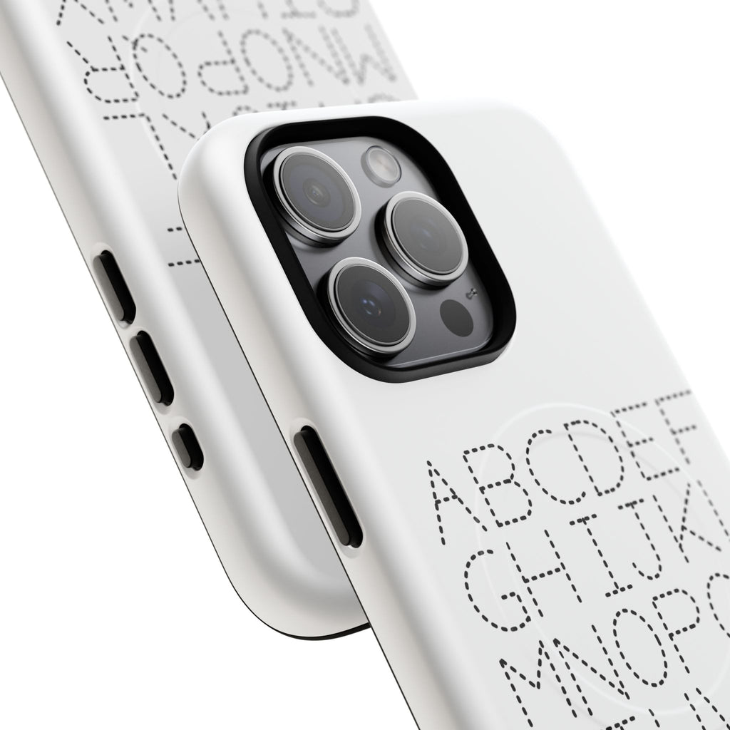 Dotted Alphabet Phone Case | Tough Magnetic Case