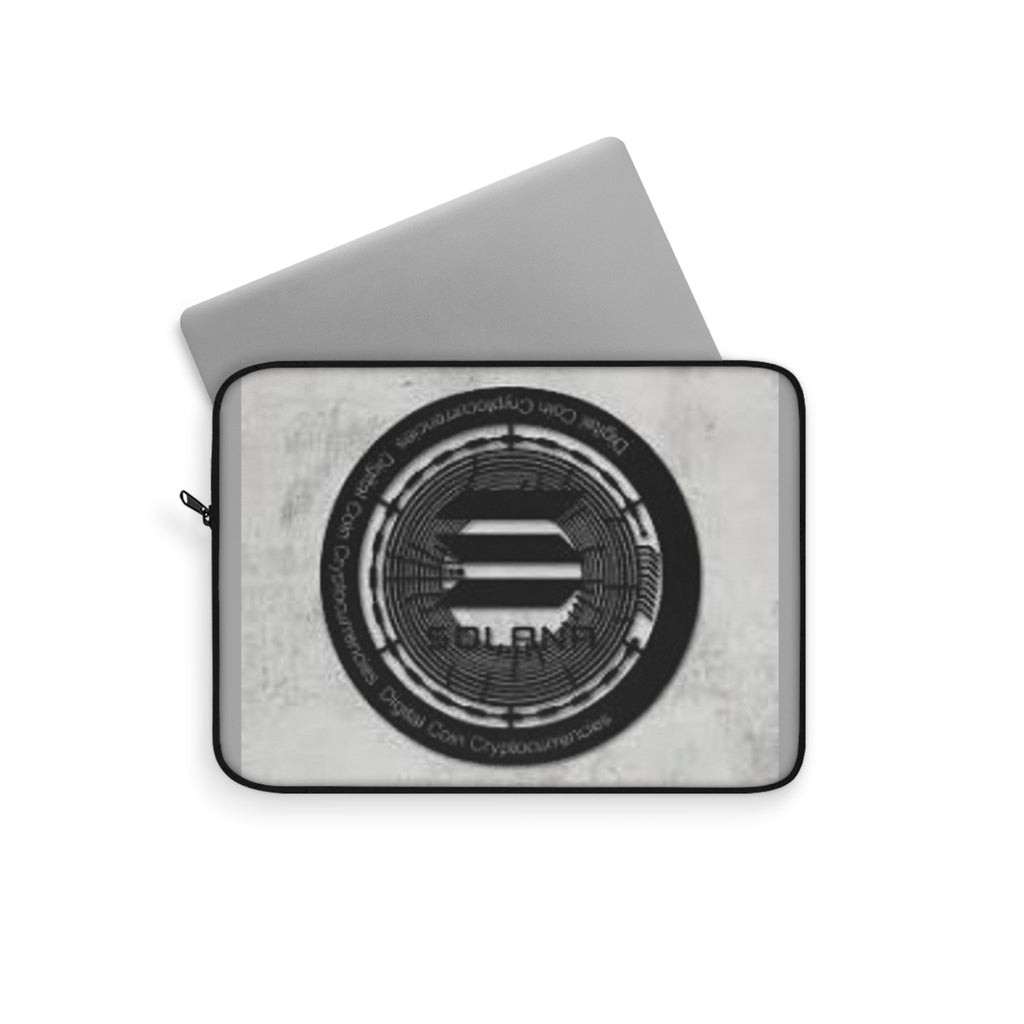 Solana Crypto Coin Laptop Sleeve | Blockchain Circuit Logo