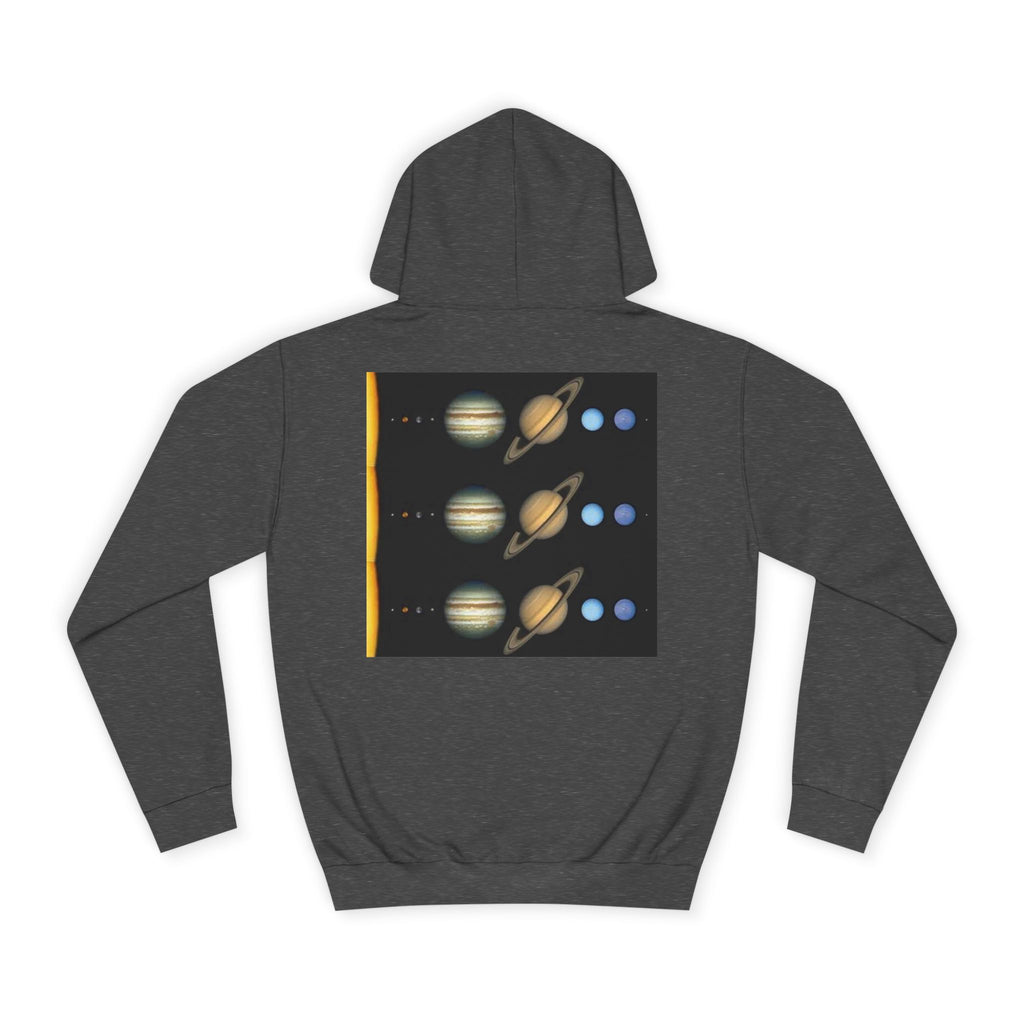 Solar System Planets Hoodie | Saturn Jupiter Earth Mars Nebula Design