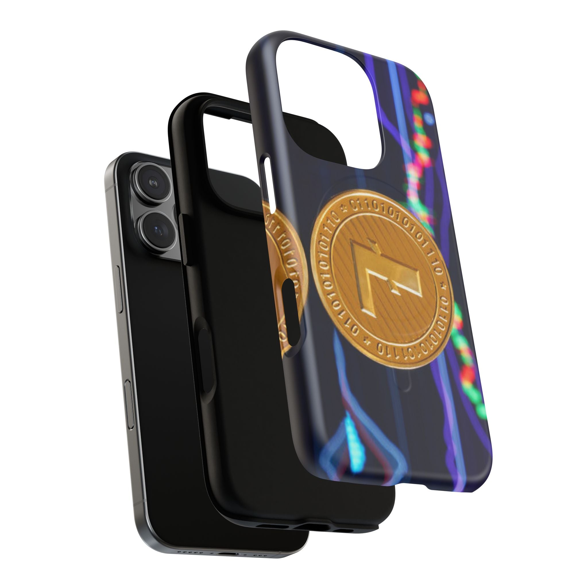 Litecoin Crypto Coin Phone Case | Tough Magnetic Case, Blockchain Design