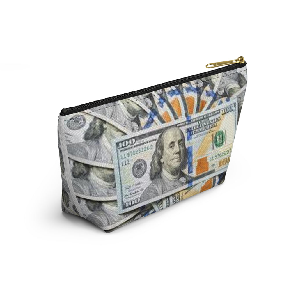 Hundred Dollar Bills Accessory Pouch | Money Print Makeup Bag