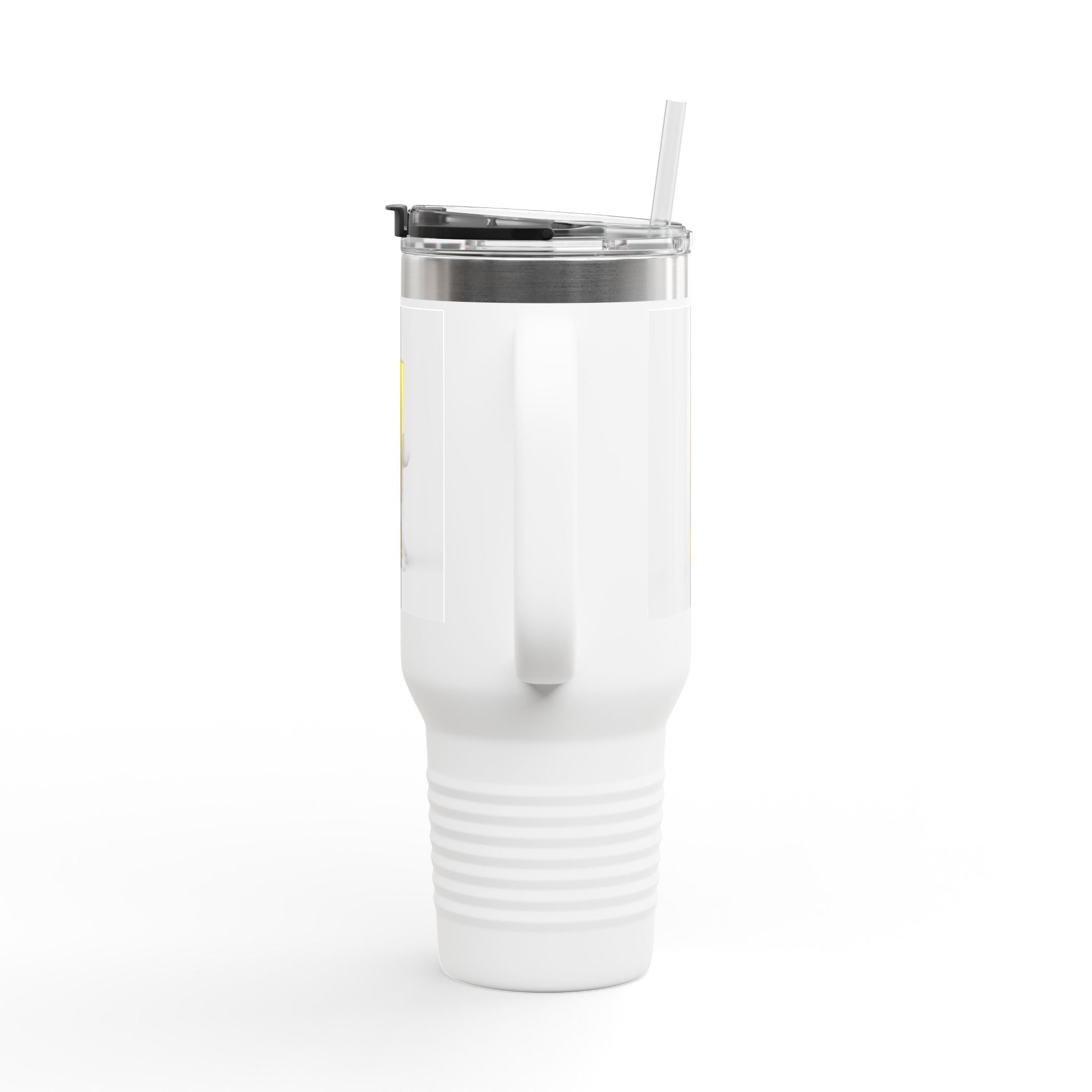 3D Character with Gold Exclamation Mark Travel Mug | 40oz Insulated Tumbler