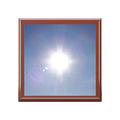 Bright Sun Photo Jewelry Box | Sky Sunburst Trinket Keepsake Box