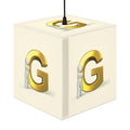 Gold Letter G Cube Lamp | Light Cube Lamp