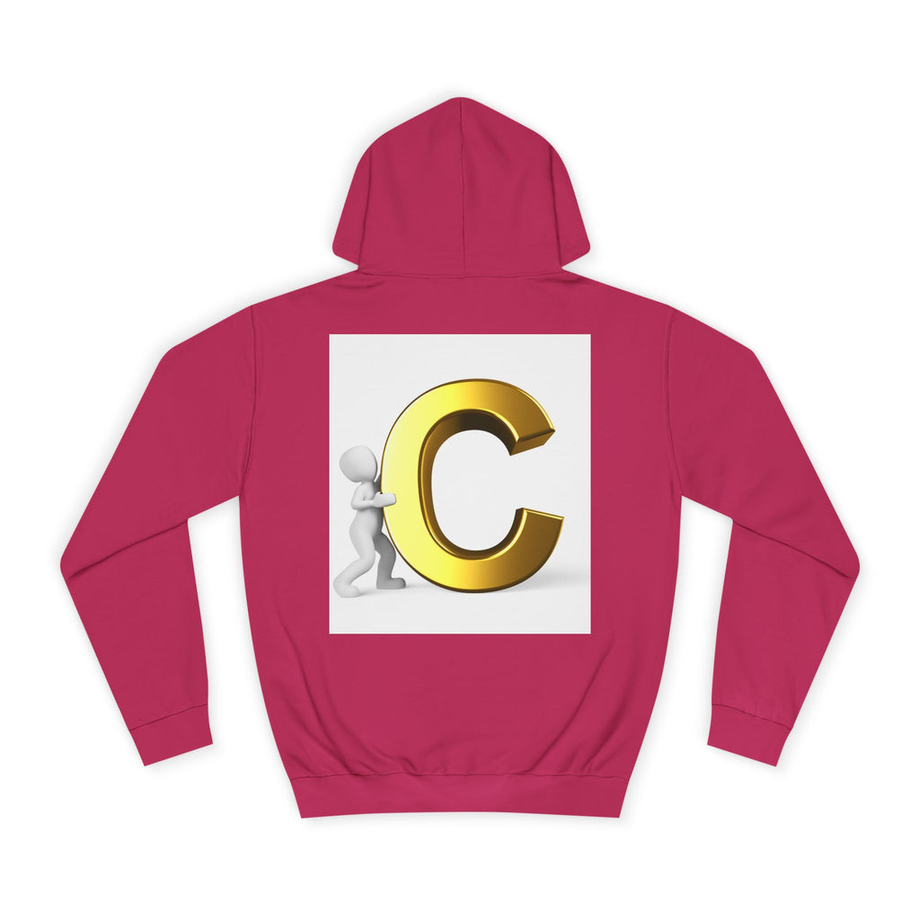 Gold Letter C Hoodie | Monogram Initial C Sweatshirt