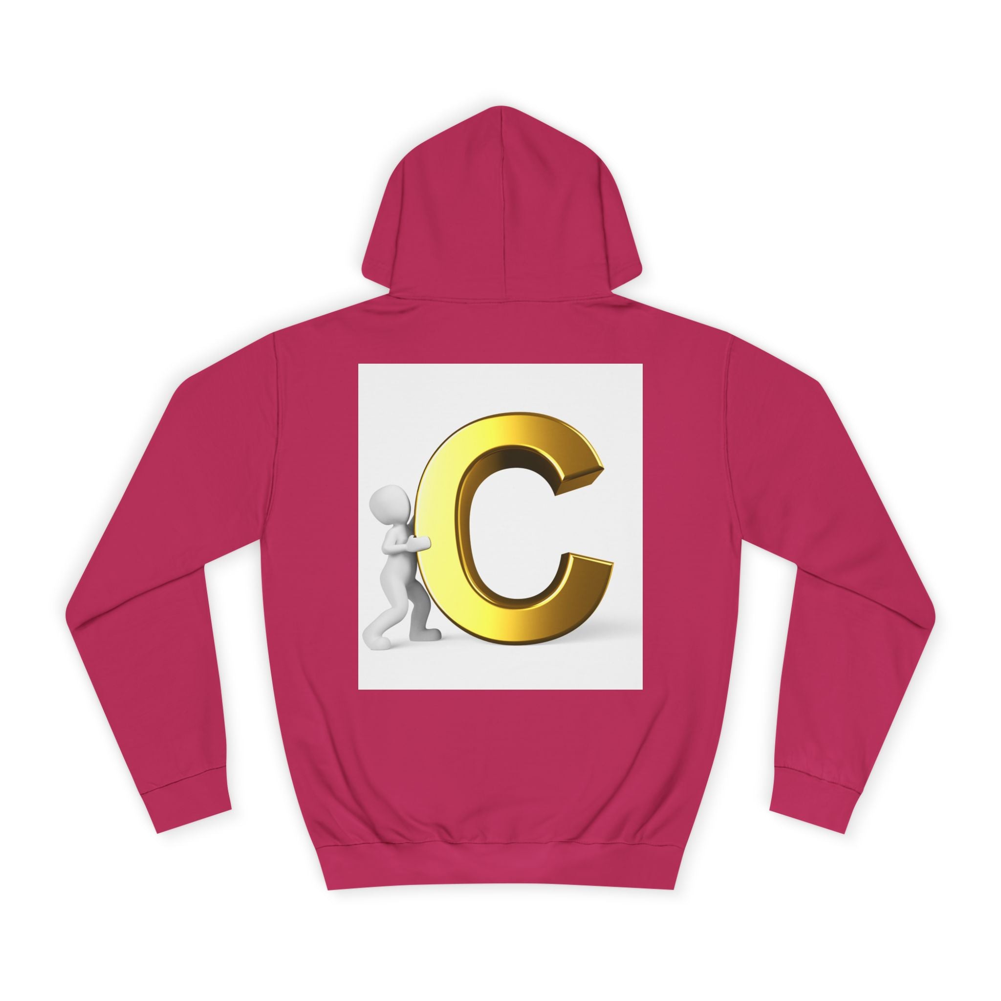 Gold Letter C Hoodie | Monogram Initial C Sweatshirt