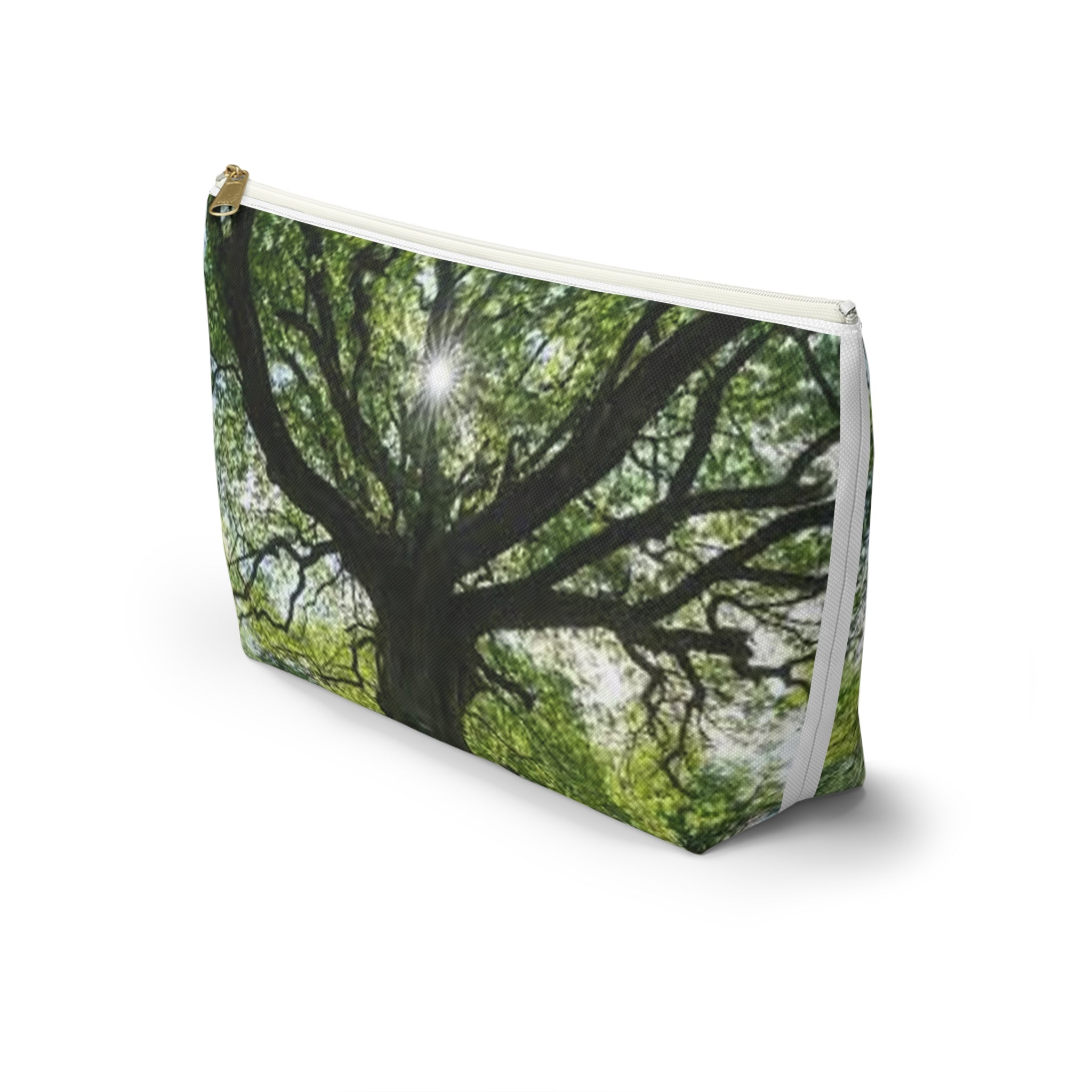Sunlit Oak Tree Accessory Pouch | T-Bottom Makeup Bag