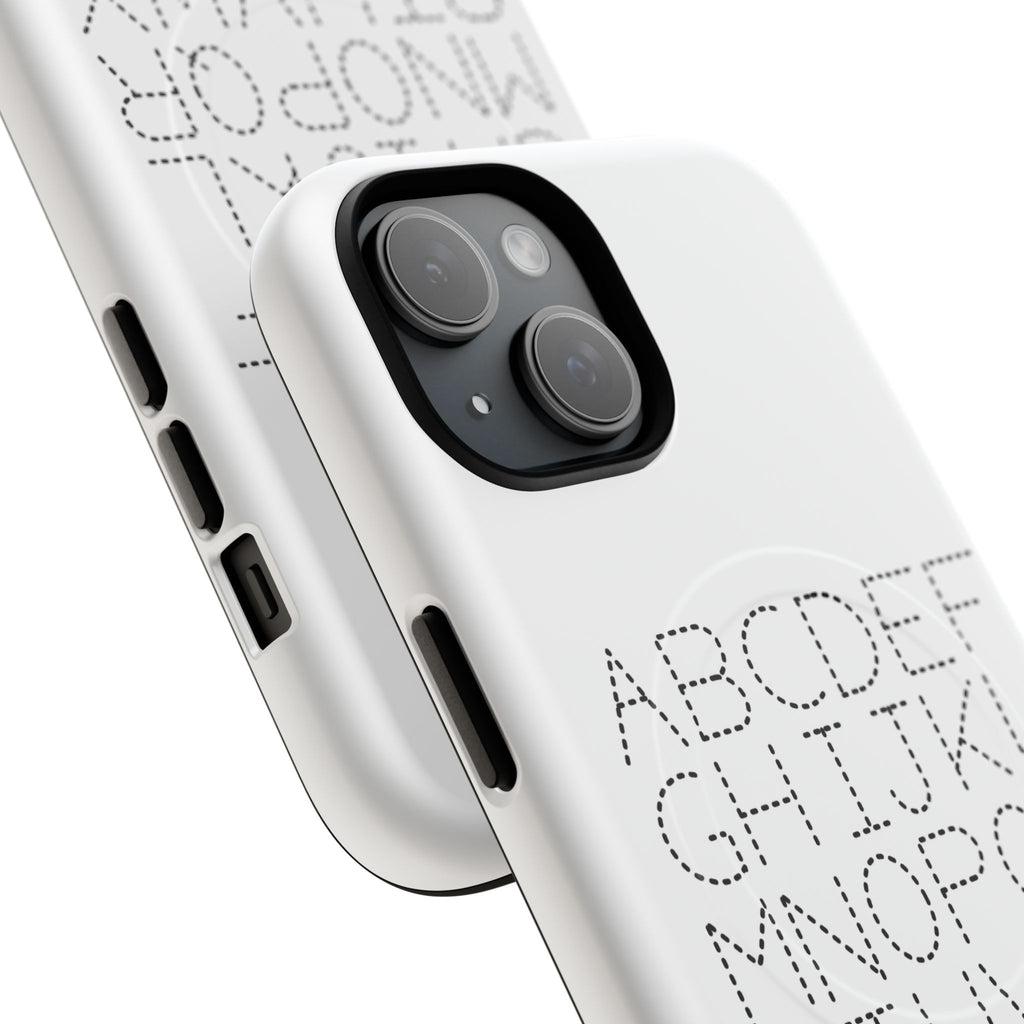 Dotted Alphabet Phone Case | Tough Magnetic Case