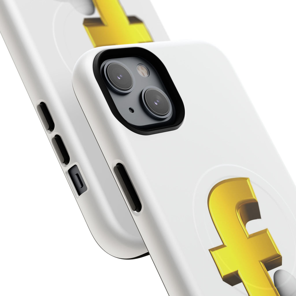 3D Gold Letter F Phone Case | Tough Magnetic Case