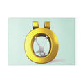 Gold Letter Ö Figure Glass Cutting Board | 3D Minimalist Kitchen Decor