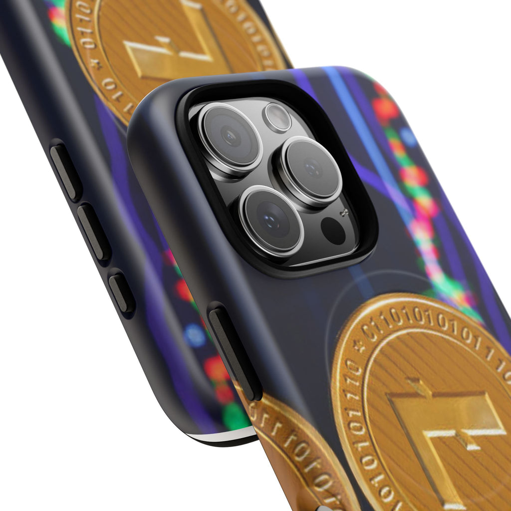 Litecoin Crypto Coin Phone Case | Tough Magnetic Case, Blockchain Design