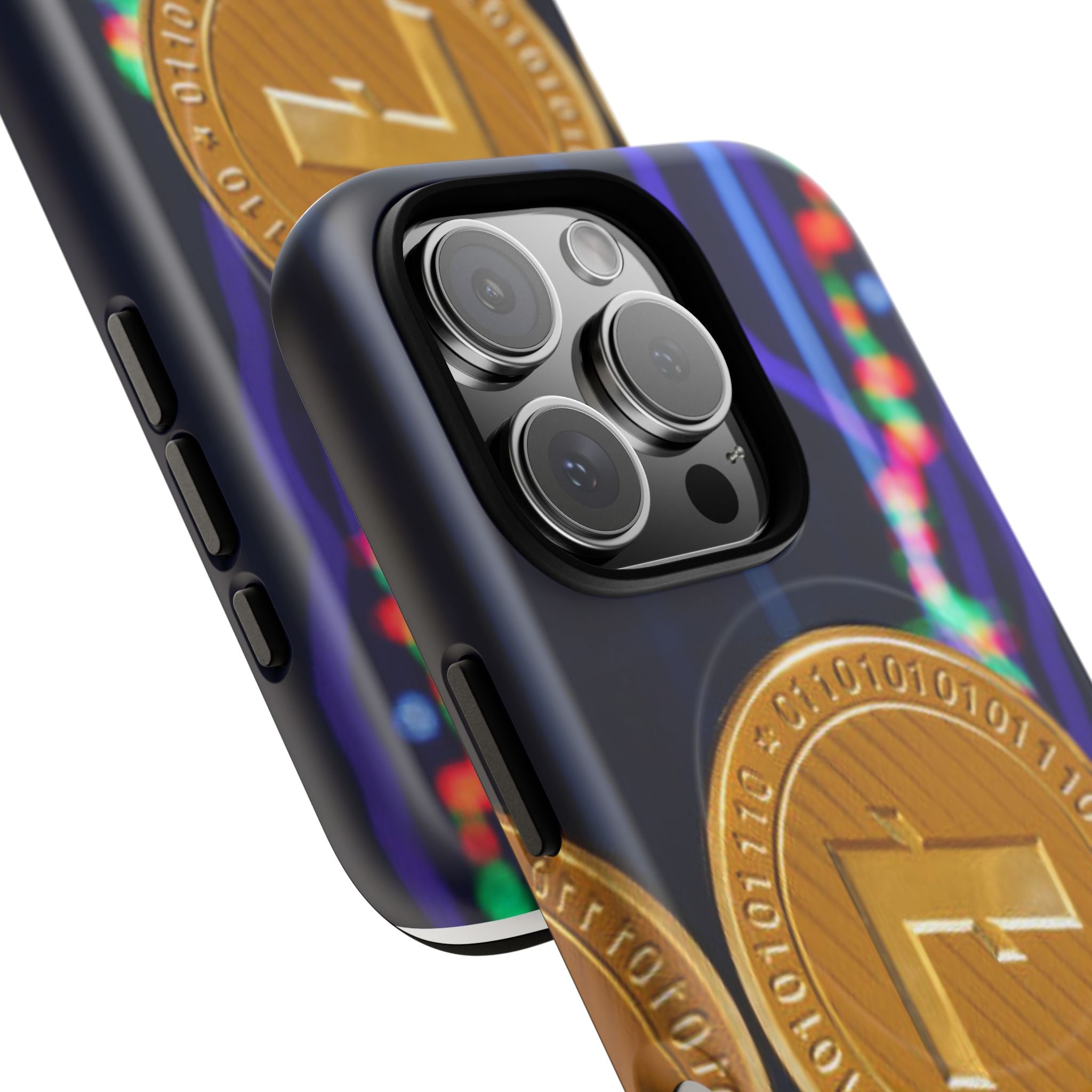 Litecoin Crypto Coin Phone Case | Tough Magnetic Case, Blockchain Design