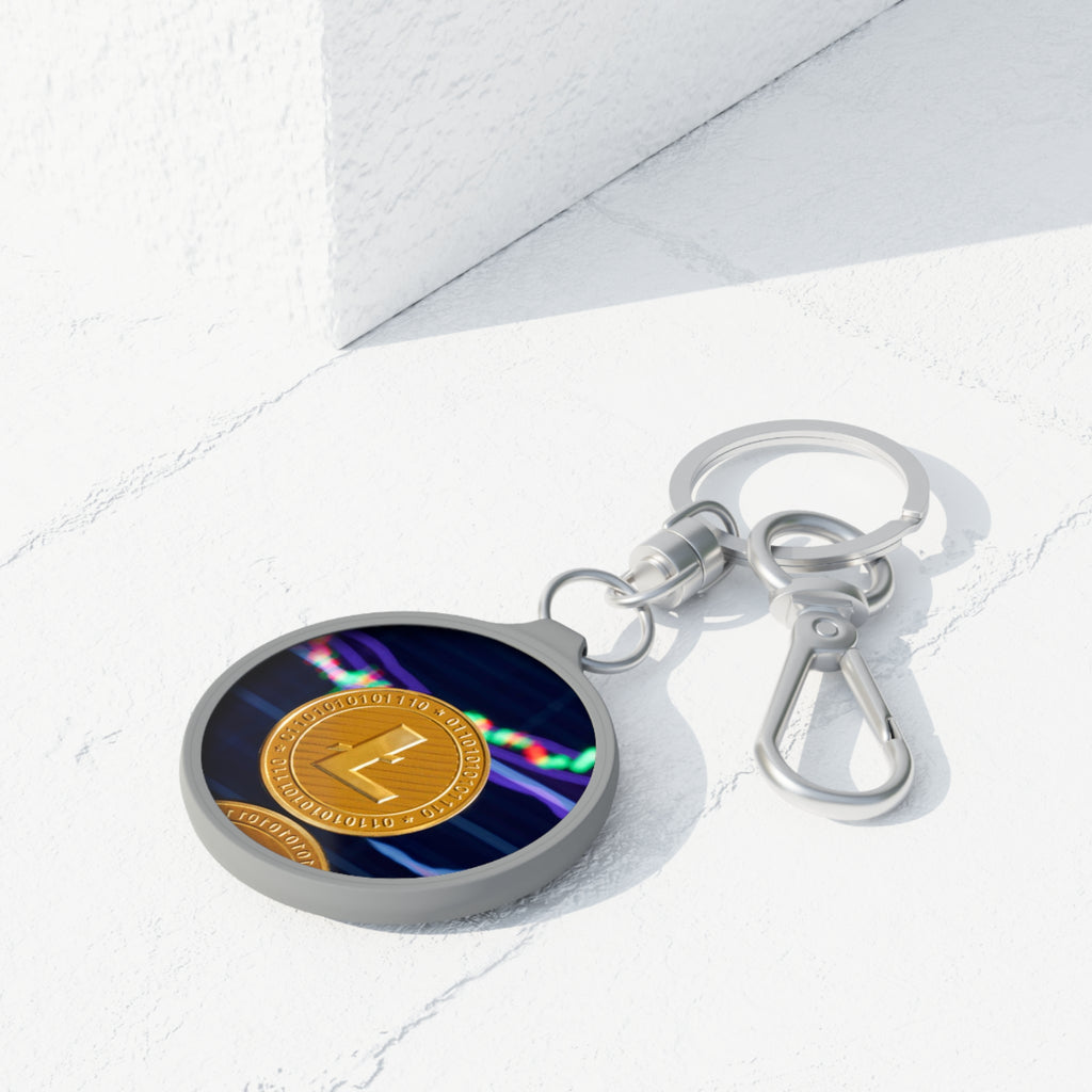 Litecoin Coin Crypto Keyring | Cryptocurrency Keychain, Trading Chart Design