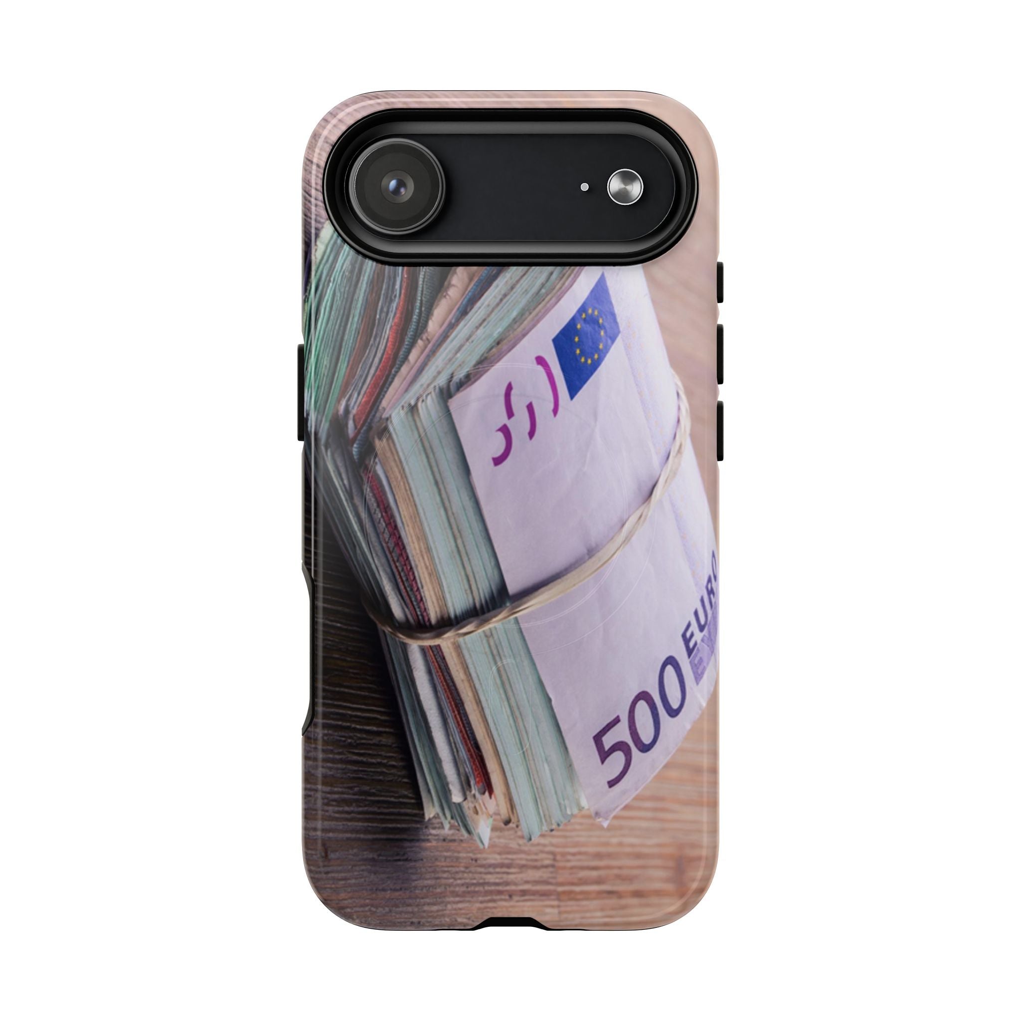 Coque de téléphone liasses de billets en euros | Coque iPhone rouleau de billets, Imprimé argent