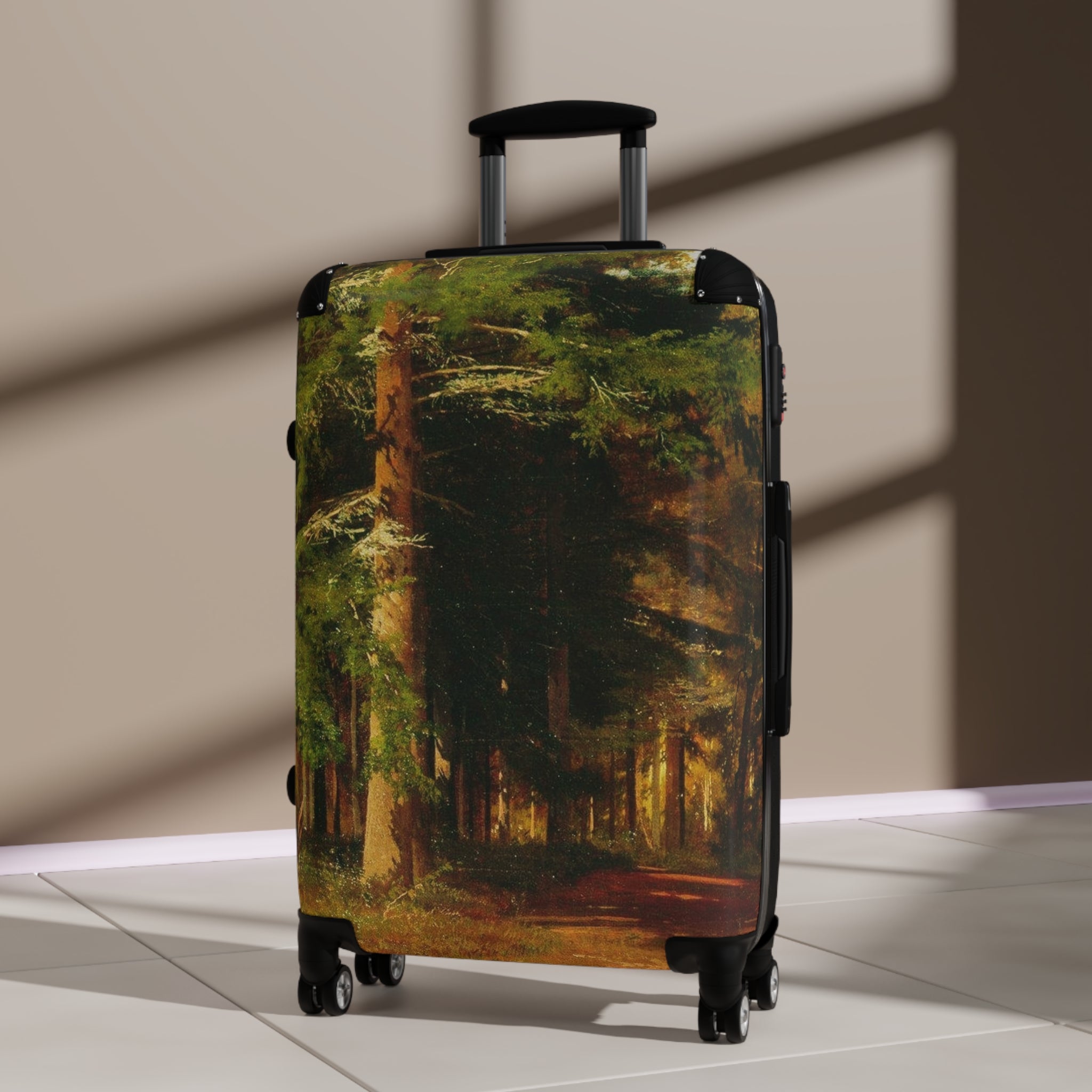 Forest Path Suitcase | Woodland Trees Luggage